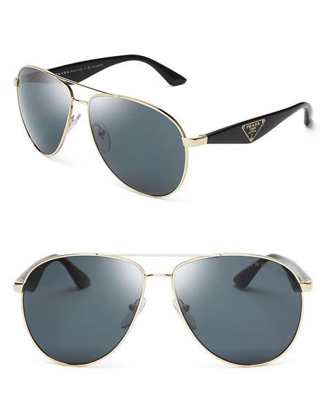 prada gold aviator sunglasses|prada aviator sunglasses polarized.